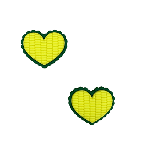 Aplique Emborrachado Milho Coração (4 cm) - 2 Unidades - comprar online