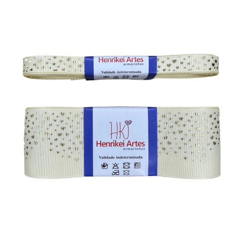 Fita Yama Foil Coração Versão 2 Cor 824 Manteiga Loja Henrikei Artes