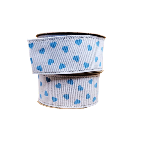 Fita Jeans Corações Henrikei Artes