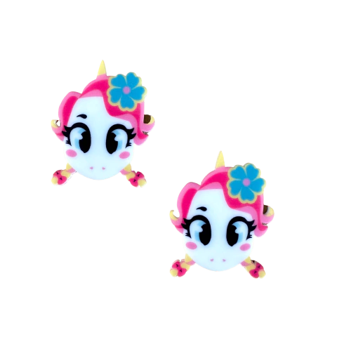 Aplique Unicórnio Puket (4 cm) Plano Acrílico - 2 Unidades