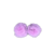 Pompom Achatado de Pelúcia Cor Rosa Tulipa (2,5cm) - 2 Unidades