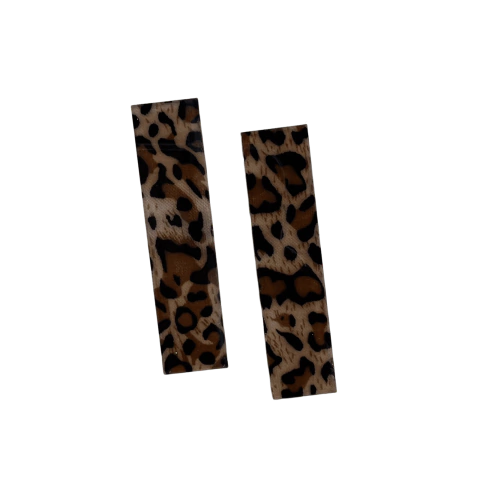 Aplique Para Bico de Pato Acrílico Oncinha (1 x 6 cm) - 2 Unidades