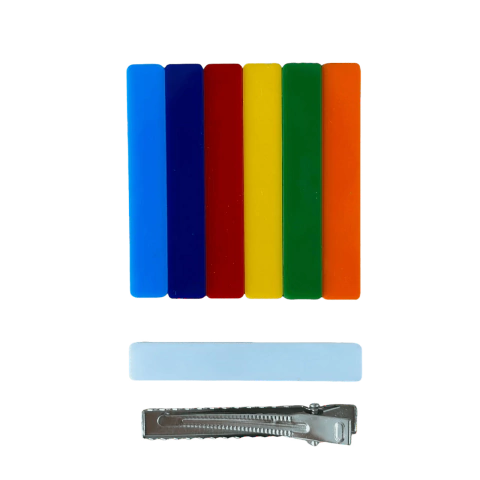 Aplique Para Bico de Pato Retangular (6cm) Acrílico 