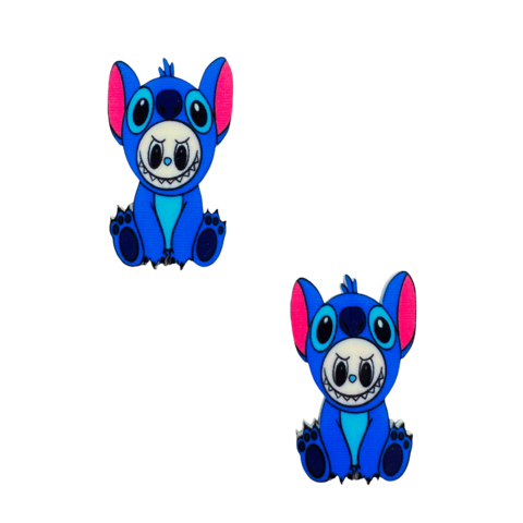 Aplique Labubu para Laços Pijaminha Stitch