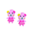 Aplique Ursinha Coroa Rosa Loja Henrikei Artes