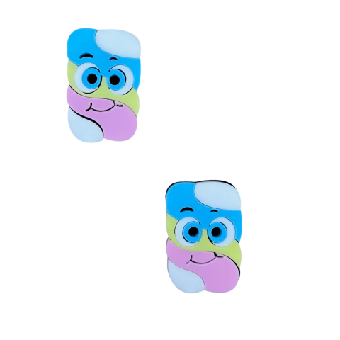 Aplique Bala Fini Marshmallow (4cm) Versão 2 Acrílico - 2 Unidades - comprar online