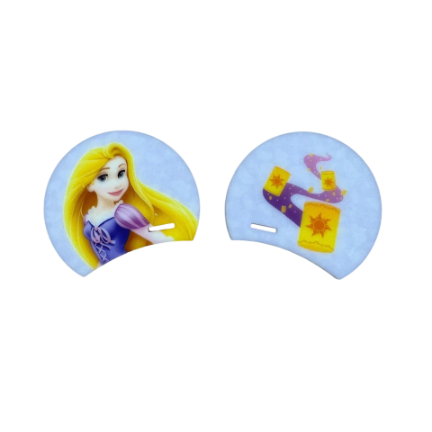 Aplique Orelha Princesa Rapunzel Acrílico (5cm) - 1 Par