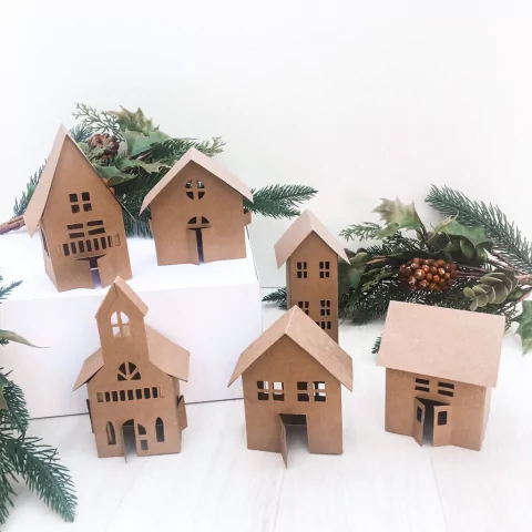 Casitas en papel x6 surtidas - comprar online