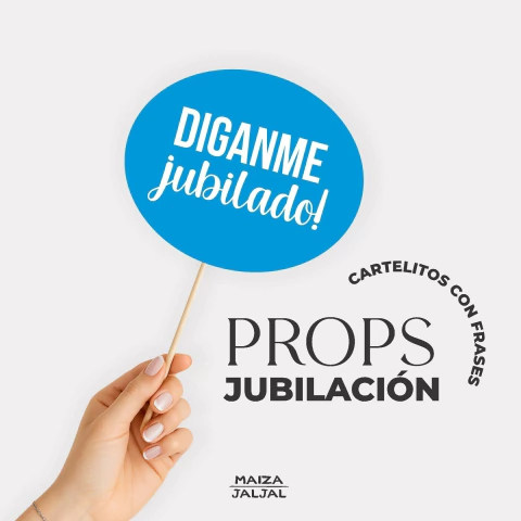 Props para fotos – Jubilación - comprar online