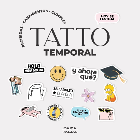 TATUAJES TEMPORALES personalizados