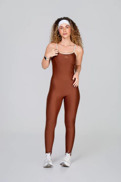 Macacão Debora Marrom - comprar online