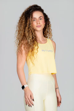 Cropped Regata Azul Claro