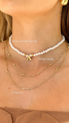 Colar Inicial Pérolas - comprar online