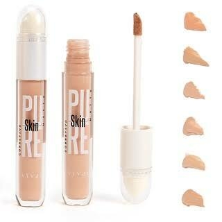 corretivo pure skin com esponja finalizadora - vivai