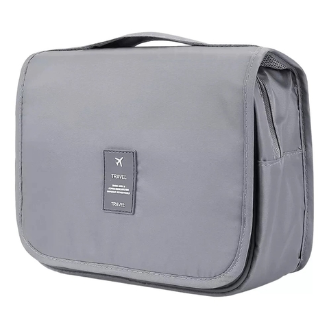 Necessaire com divisórias Travel - Cinza