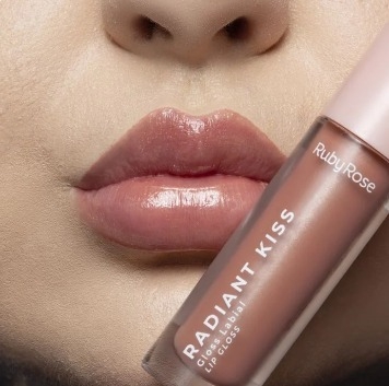 lip gloss ruby rose radiant kiss RK20 - linha rosa