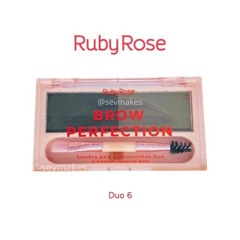 Sombra para Sobrancelhas cor 11 e 12 Duo Brow Perfection Linha Rosa - RUBY ROSE - comprar online