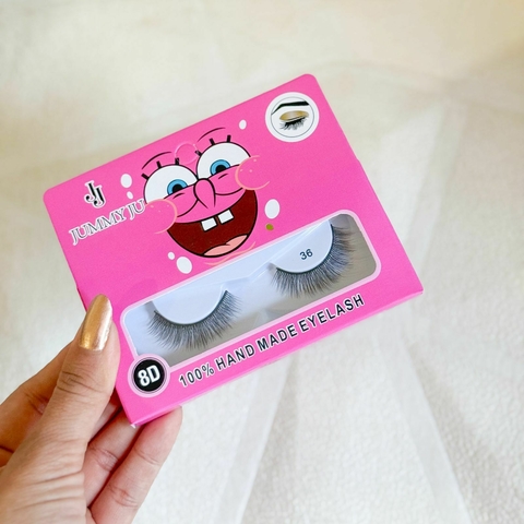 Par de Cílios Bob Sponja Jummy Ju - Ref 36