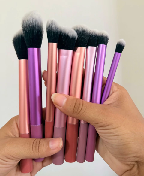 Kit de 8 pinceis insp real techniques - colorido