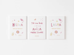Conjunto Placas Decorativas - Significado Do Nome Irmãs