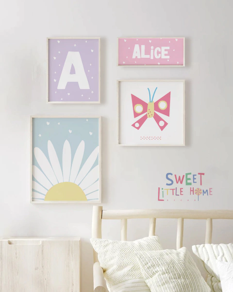 Kit Quadro Infantil Jardim Da Alice