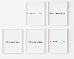 KIt 5 Quadros Personalizados
