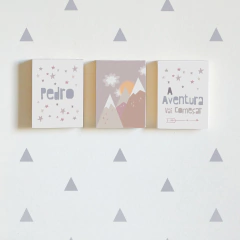 Mini Quadros Personalizados - A Aventura vai Começar