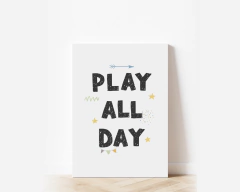 Pôster Para Imprimir - Play All Day