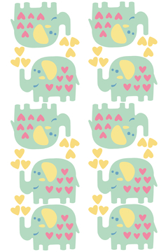 Adesivo de Parede Elefante