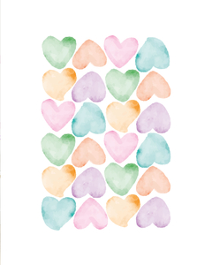 Adesivo de Parede Coração Watercolor na internet
