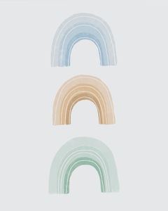 Adesivo de Parede Arco Iris Aquarela - comprar online