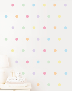 Adesivo de Parede Personalizados Poa Candy Colors