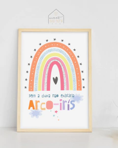 Quadro Decorativo Para Quarto de Bebê - Arco-Íris - Sem a Chuva -  Sweet Little Home Decor - Quadro Infantil Personalizados 