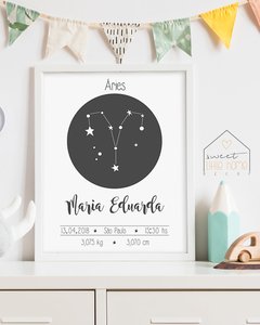 Quadro Nascimento - Zodiaco - loja online