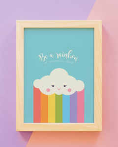 Quadro Decorativo - Be a Rainbow - loja online
