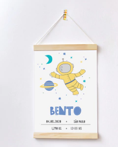 Flâmula de Nascimento Astronauta - Bento - comprar online