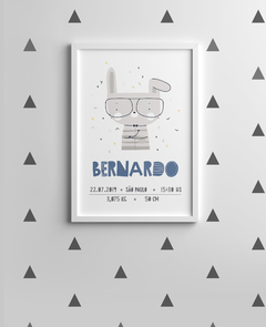 Quadro de Nascimento Coelho Escandi - Bernardo - comprar online
