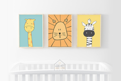 Conjunto Quadros para quarto de bebê - Bichinhos 04