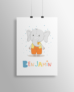 Quadro Decorativo Para Quarto de Bebê - Bichinhos Benjamin na internet