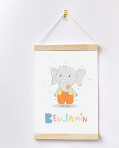 Flâmula para Quarto de Bebê - Bichinhos Benjamin