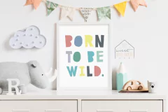 Quadro para Quarto Infantil - Born To Be Wild - comprar online