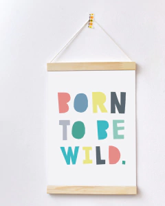 Flâmula para Quarto de Bebê - Born To Be wild