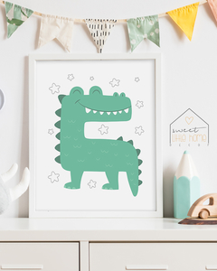 Quadro Decorativo - Croco Escandinavo