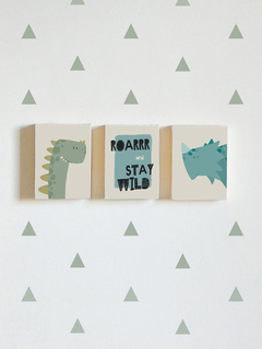 Mini Quadros Personalizados - Dinossauro Roar