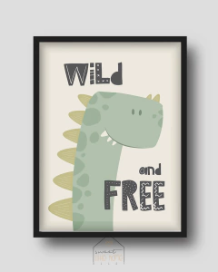 Quadro Decorativo - Dinossauro (Wild and Free) - comprar online