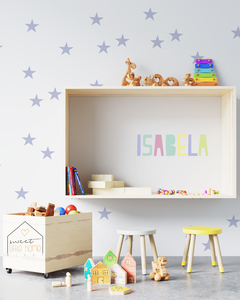 Adesivo Estrela Para Quarto de Bebê - Colorido