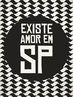 Placa Decorativa - Existe Amor em SP - comprar online