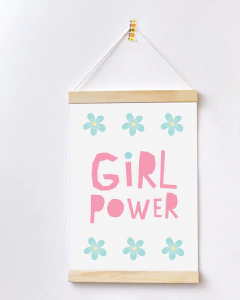 Flâmula Decorativa para Quarto Infantil - Girl Power