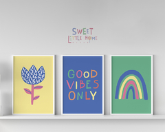 Conjunto Quadros para quarto de bebê - Colorê Good Vibes - comprar online