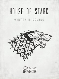Placa Decorativa - House of Stark - comprar online